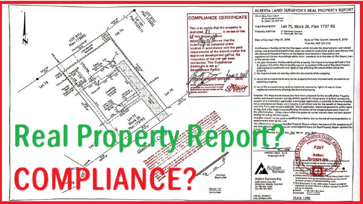 What is a real property report?